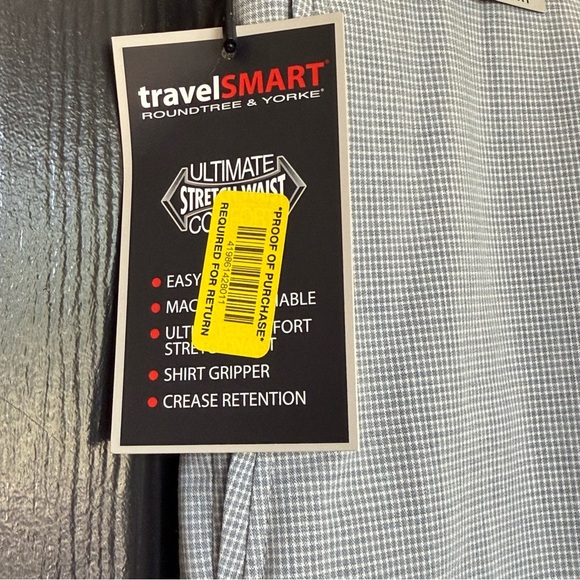 Roundtree & Yorke
Travel Smart Flat Front Straight Fit Blue Dress Pants - Picture 11 of 11